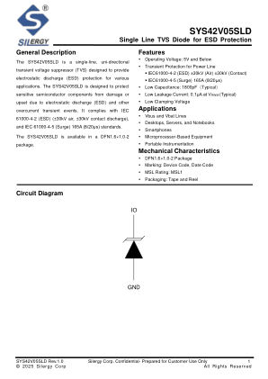SYS42V05SLD datasheet cover page