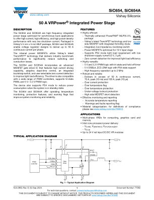 SIC654 数据手册首页