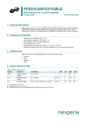 PESD2CANFD27VQB-QZ datasheet cover page