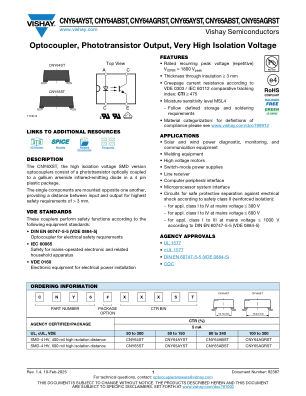 CNY64 datasheet cover page