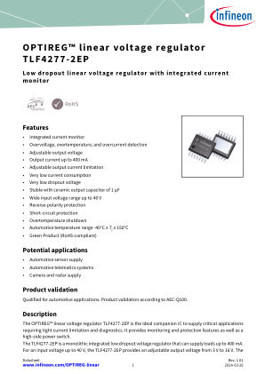 TLF4277-2EP datasheet cover page