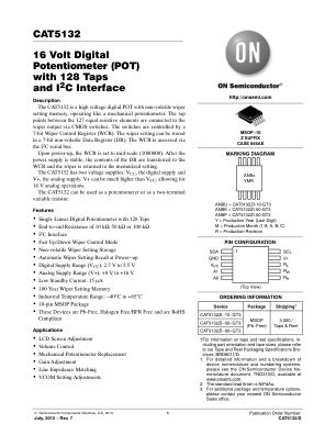 CAT5132 datasheet cover page