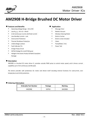 AM2908 datasheet cover page
