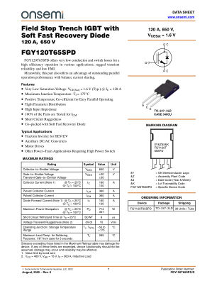 FGY120T65SPD 数据手册首页