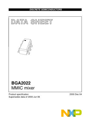 BGA2022 datasheet cover page