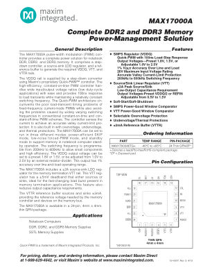MAX17000A datasheet cover page