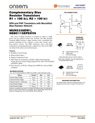 DTC115EP datasheet cover page