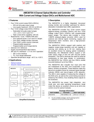 AMC60704 datasheet cover page