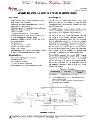 DDC3256 datasheet cover page
