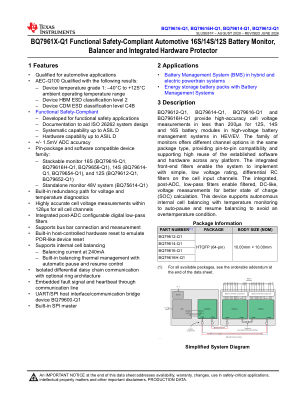 BQ79616H-Q1 datasheet cover page