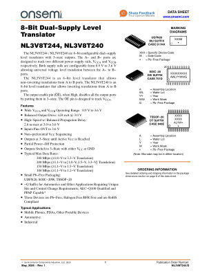 NL3V8T244 数据手册首页