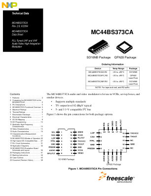 MC44BS373CA 数据手册首页