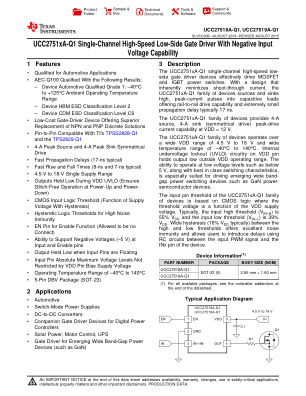 UCC27519A-Q1 datasheet cover page