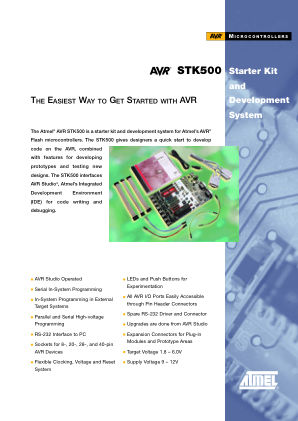 ATSTK521 数据手册首页