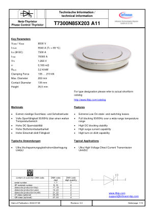 T7300N85X203-A11 datasheet cover page