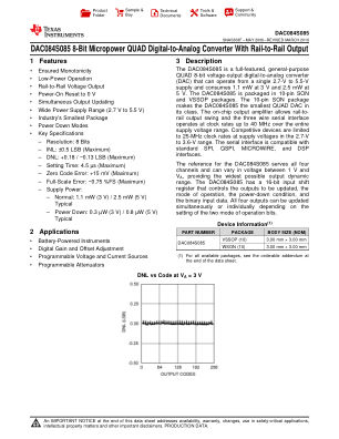 DAC084S085 datasheet cover page