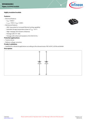 DD500S65K3 datasheet cover page