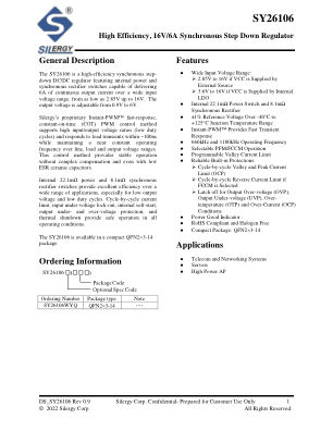 SY26106WYQ datasheet cover page
