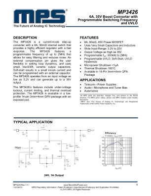 MP3426 datasheet cover page