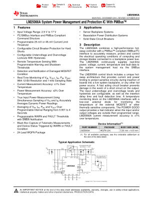 LM25066A datasheet cover page