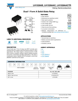 LH1526AB datasheet cover page