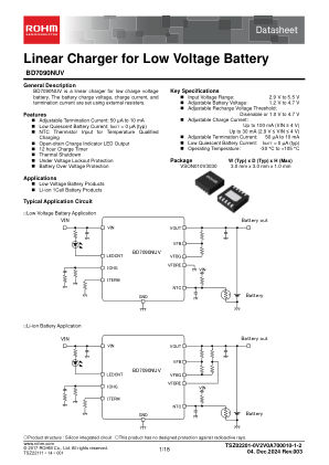 BD7090NUV 数据手册首页