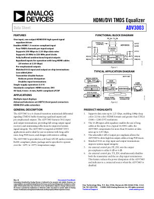 ADV3003 datasheet cover page