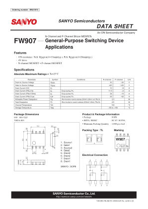 FW907 数据手册首页