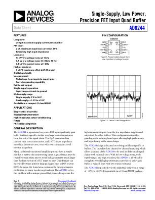 AD8244 datasheet cover page