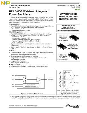 MW7IC18100N 数据手册首页