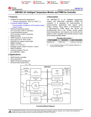 AMC6821-Q1 数据手册首页