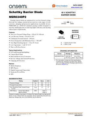 NSR0340P2 数据手册首页