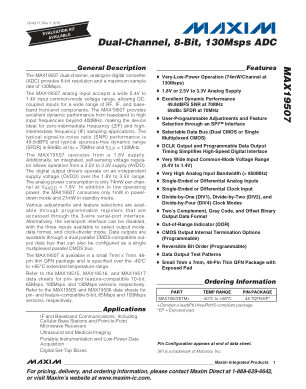 MAX19507 datasheet cover page