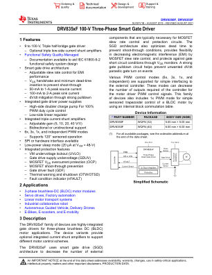 DRV8353F datasheet cover page