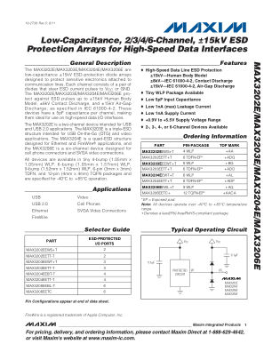 MAX3202E-MAX3206E datasheet cover page