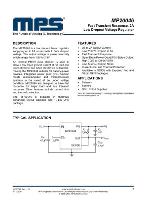 MP20046 datasheet cover page