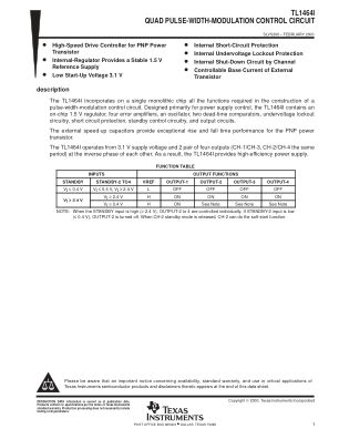 TL1464 datasheet cover page