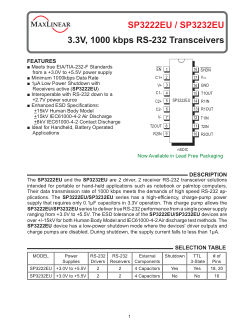 SP3222EU 数据手册首页