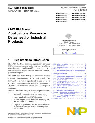 IMX8MNIEC 数据手册首页