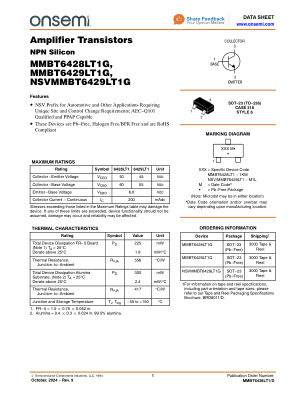 MMBT6428LT1 数据手册首页
