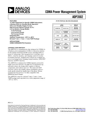 ADP3502 数据手册首页