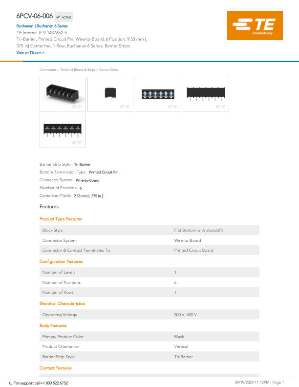 6PCV-06-006 datasheet cover page