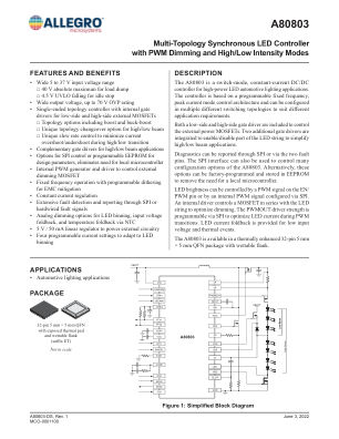 A80803 datasheet cover page