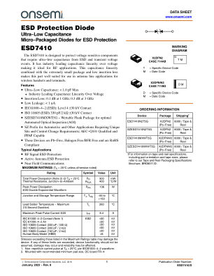 ESD7410 datasheet cover page