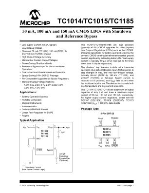 TC1185-3.3VCT713 datasheet cover page