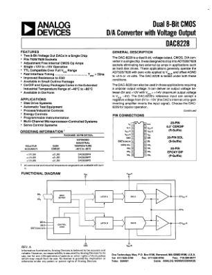 DAC8228 datasheet cover page