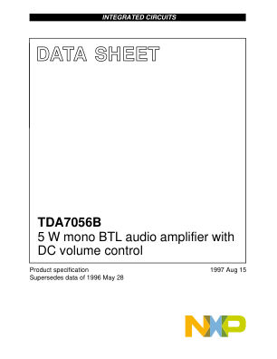 TDA7056B 数据手册首页