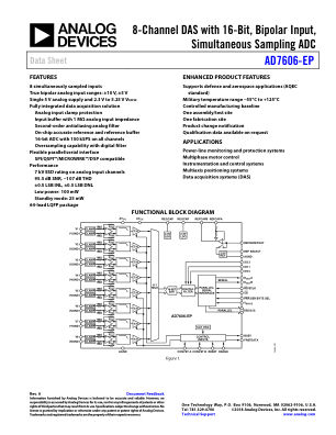 AD7606-EP 数据手册首页