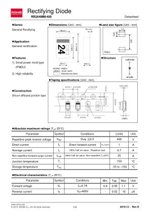 RR264MM-400 数据手册首页
