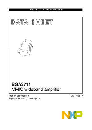 BGA2711 datasheet cover page